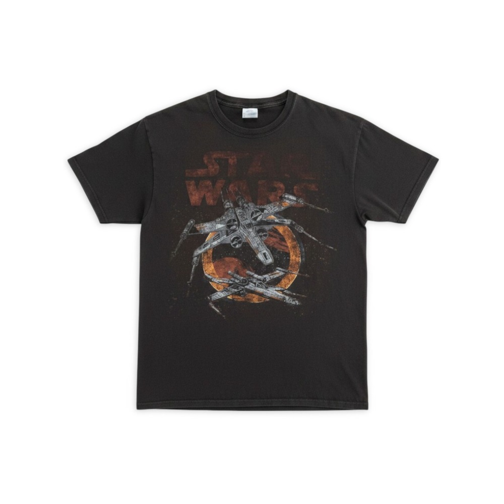 Star Wars X-Wing Graphic T-Shirt Mens M Sci-Fi Geekcore Grunge Vintage Style